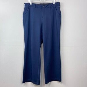 Duluth Trading Navy‎ Blue Knit Pants Size 14 Regular Straight Utility Minimalist